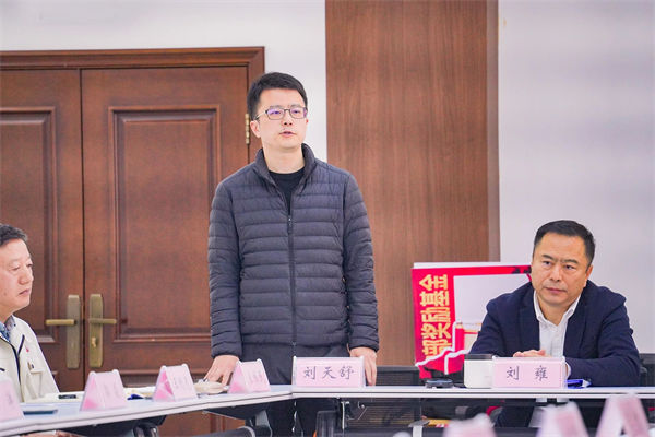 浩和食品項目負責人劉天舒先生致辭