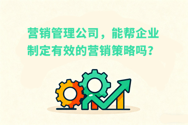 營銷管理公司，能幫企業(yè)制定有效的營銷策略嗎？